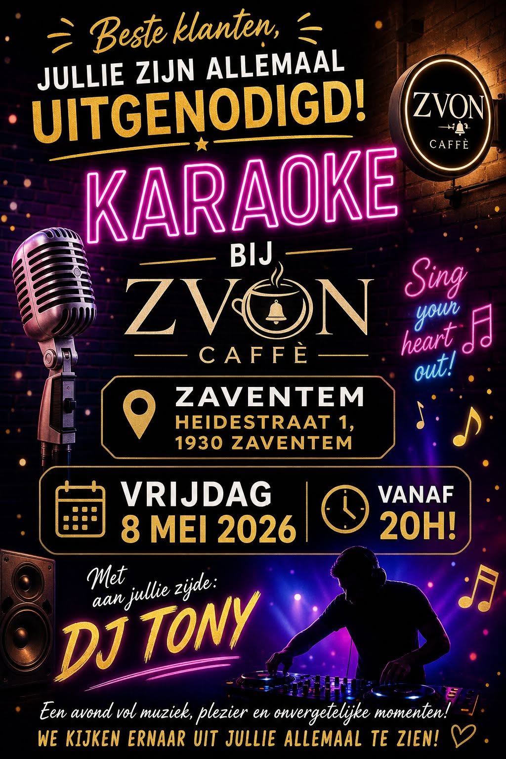 Karaoke-avond — Zvon Caffè